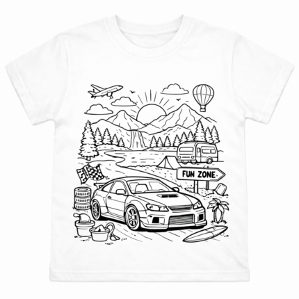 Colour In T-Shirts for Kids & Adults(Without Markers)